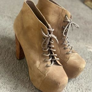 COPY - Jeffrey Campbell Suede Platform Boots